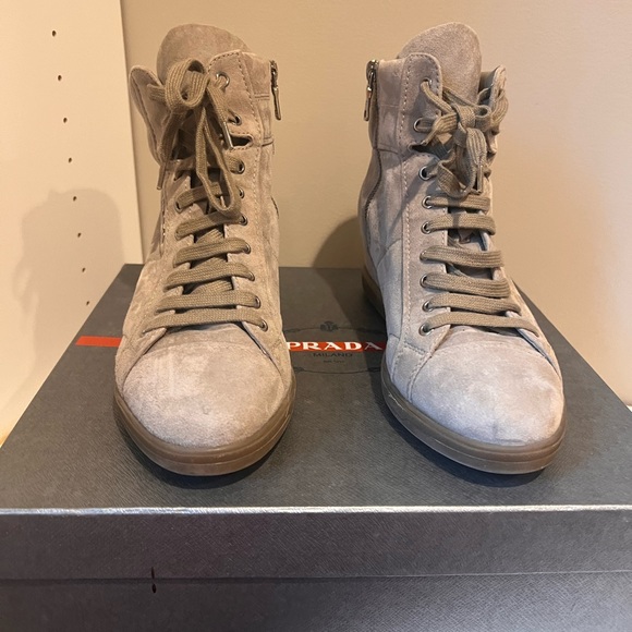 Parada grey suede lace up ankle boot size 40 (US 10) - Picture 8 of 9